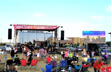 Our stage at the big country bash